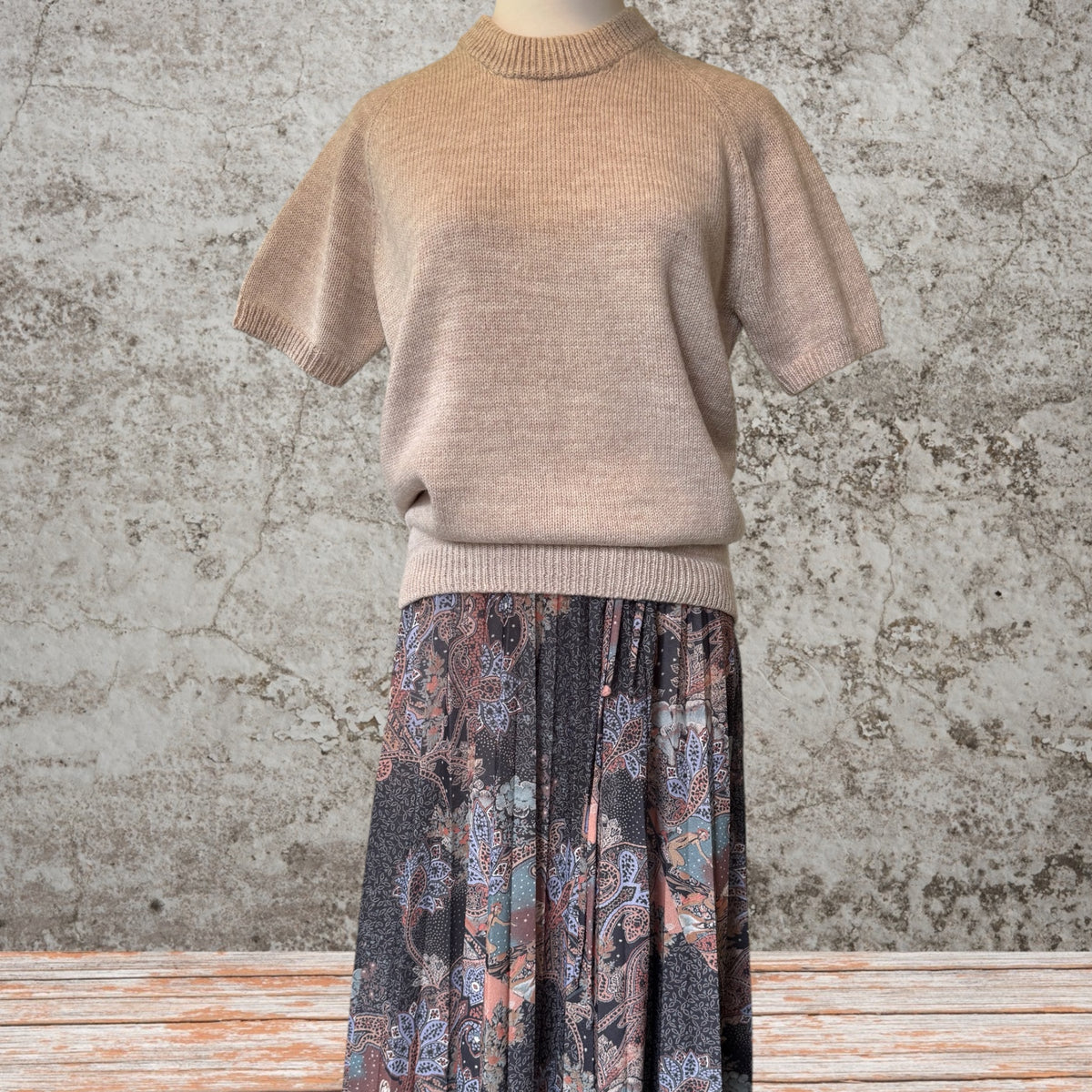 Oatmeal Knit Top Size 12