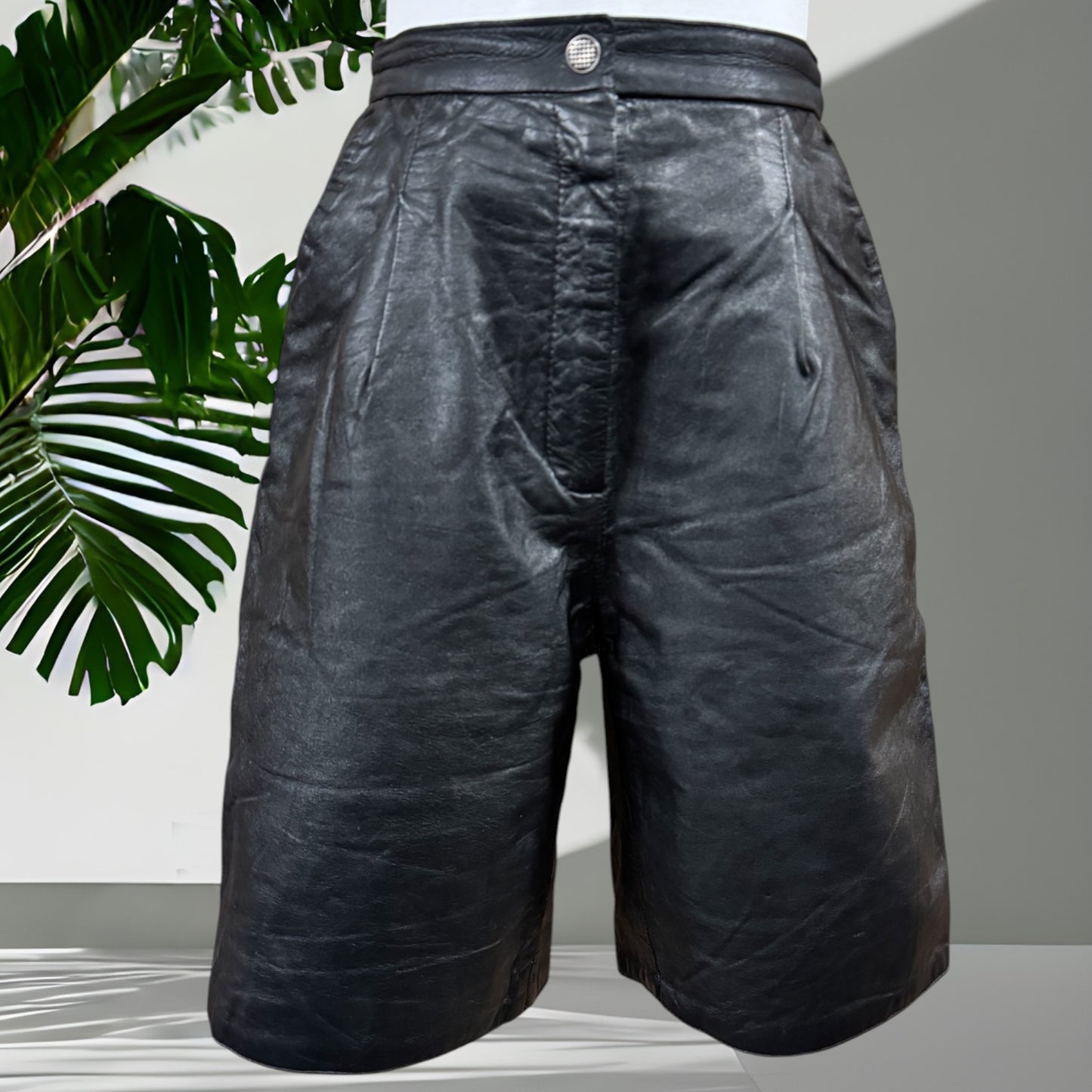 Street Style Leather Shorts Size 10
