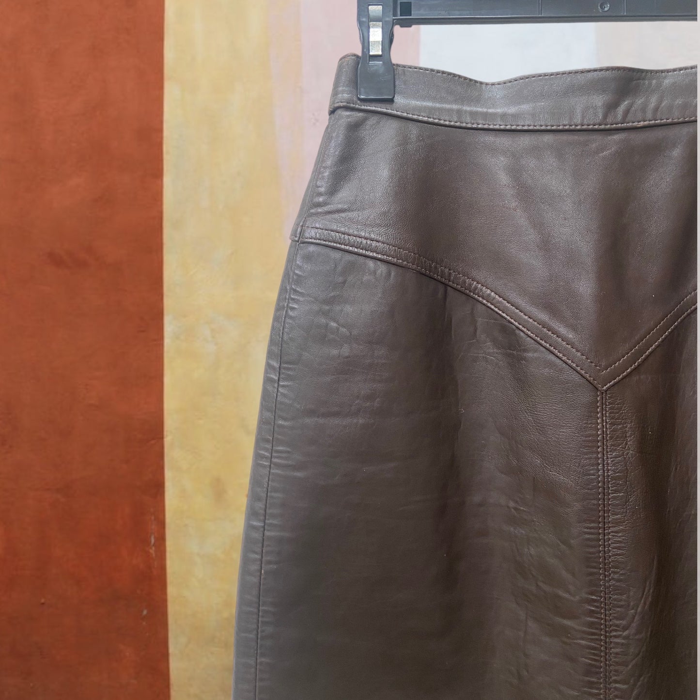 Giradelli Leather Skirt Size 12