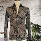 70's paisley shirt Size S