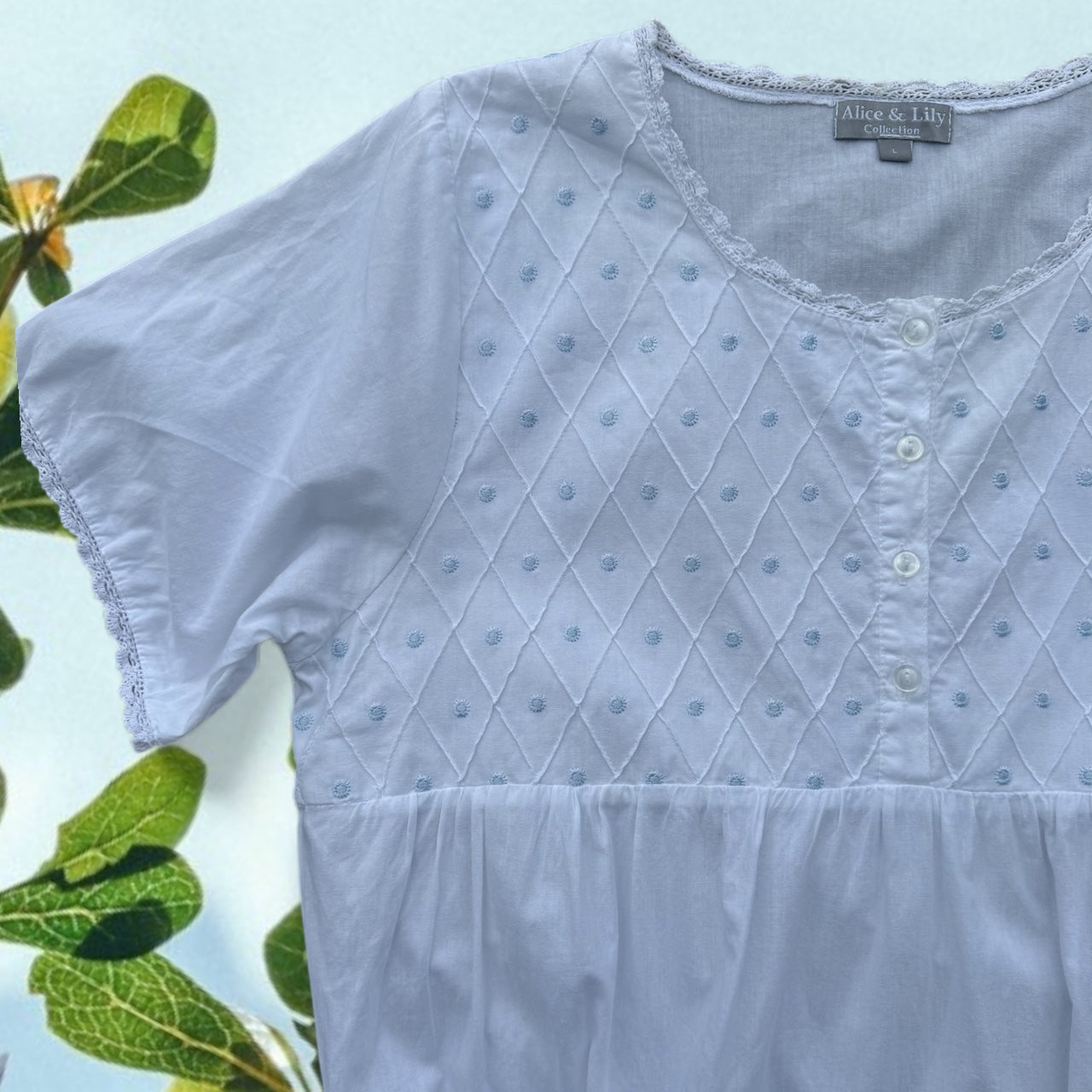 Alice Cotton Smock Dress Size 12