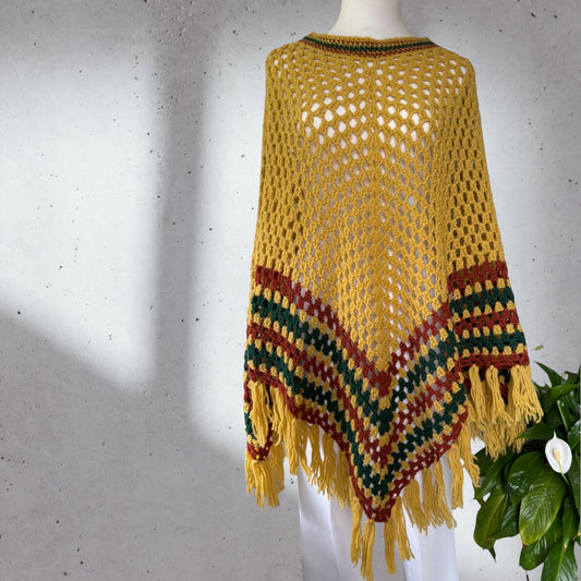 Earthy Poncho Size L