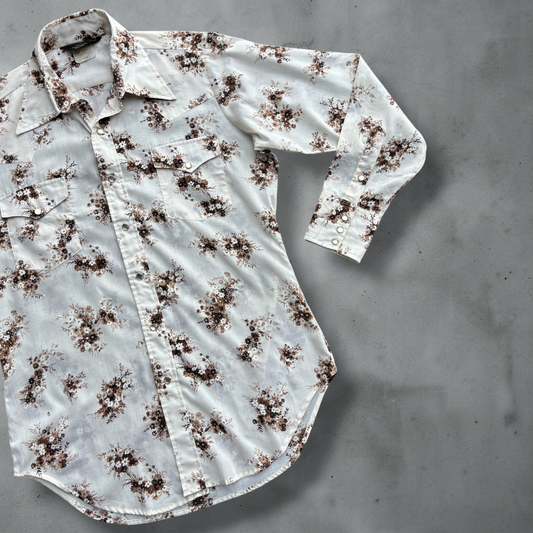 Brandon Floral Button Up Shirt Size M