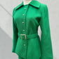 House of Carol Green Skirt Suit Size  10