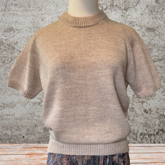 Oatmeal Knit Top Size 12