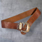 Stevie Wide Western Brown Belt Size Small
