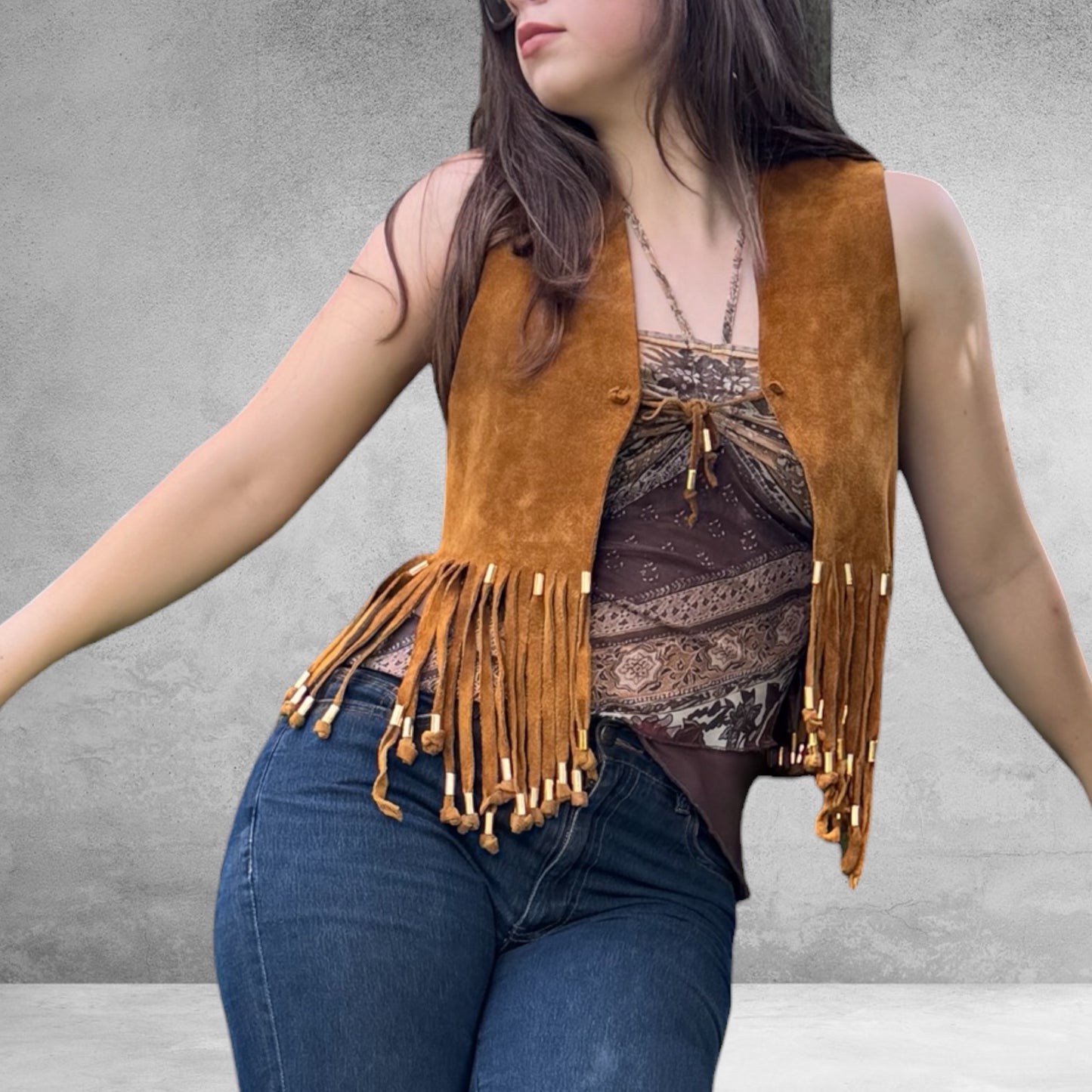 Francesa Fringe Vest Size S