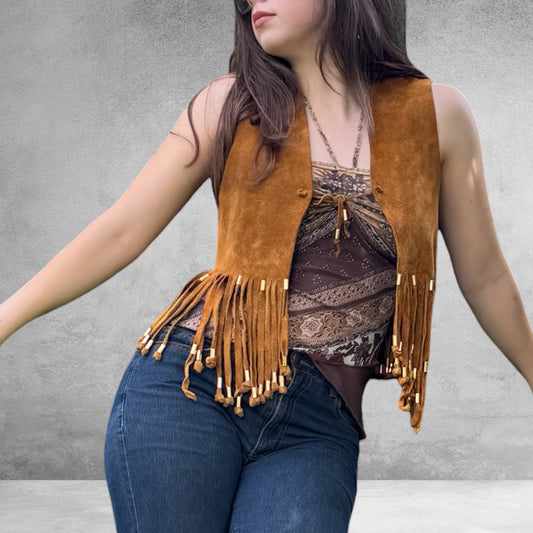 Francesa Fringe Vest Size S