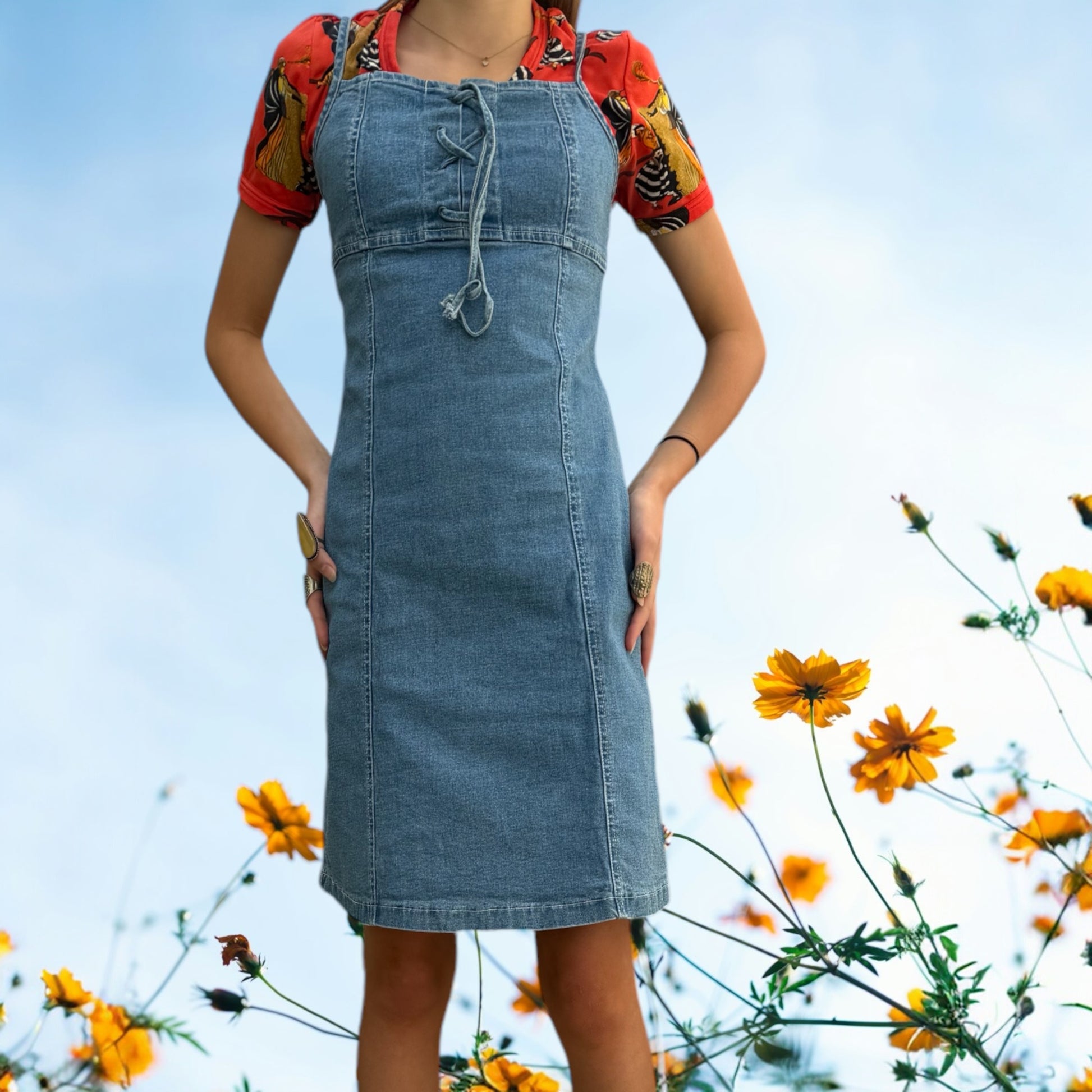 milly denim dress Cinq Sept Milly Belted Denim Mini Dress In Plaster