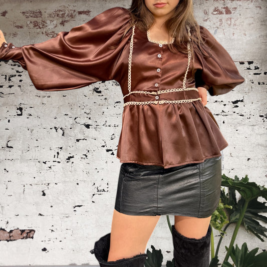 Karels 70’s Vintage Blouse Size 8