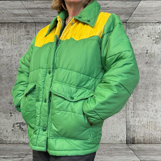 Jim Hopper Green Puffer Jacket Size M/12