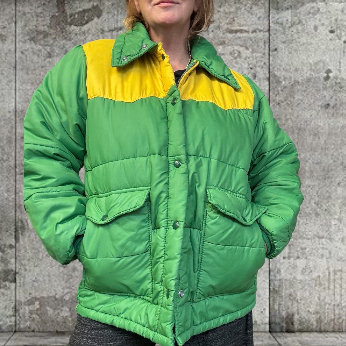 Jim Hopper Green Puffer Jacket Size M/12