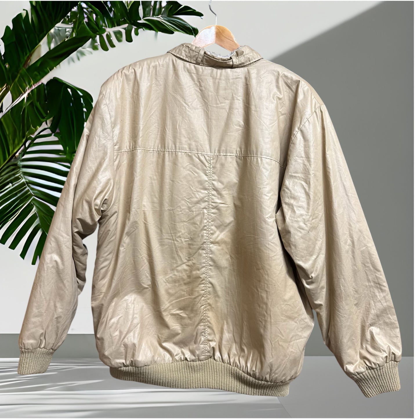 Toshac Shearling Retro Lined Bomber Jacket Size L