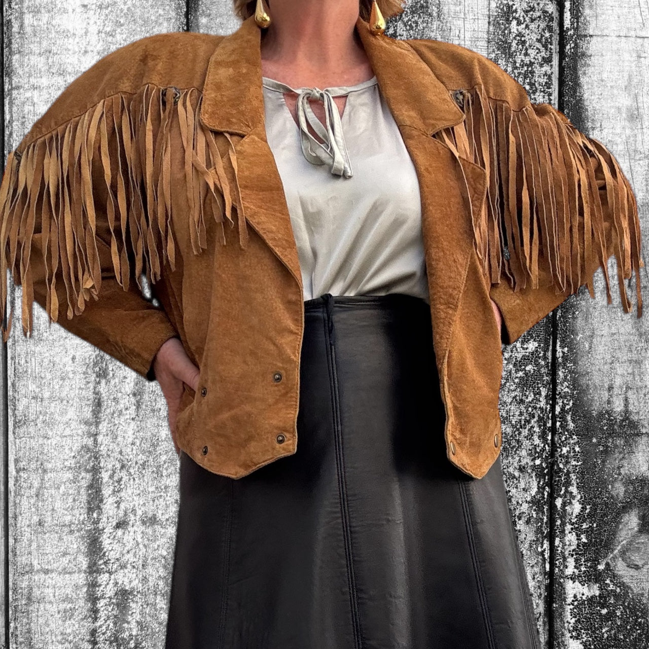 Brodie Suede Tassel Jacket Size 12-14