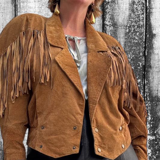 Brodie Suede Tassel Jacket Size 12-14
