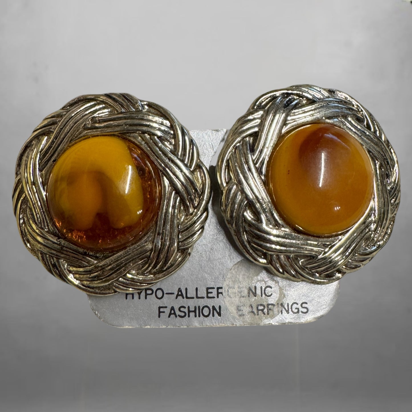 Amber 80’s Earrings