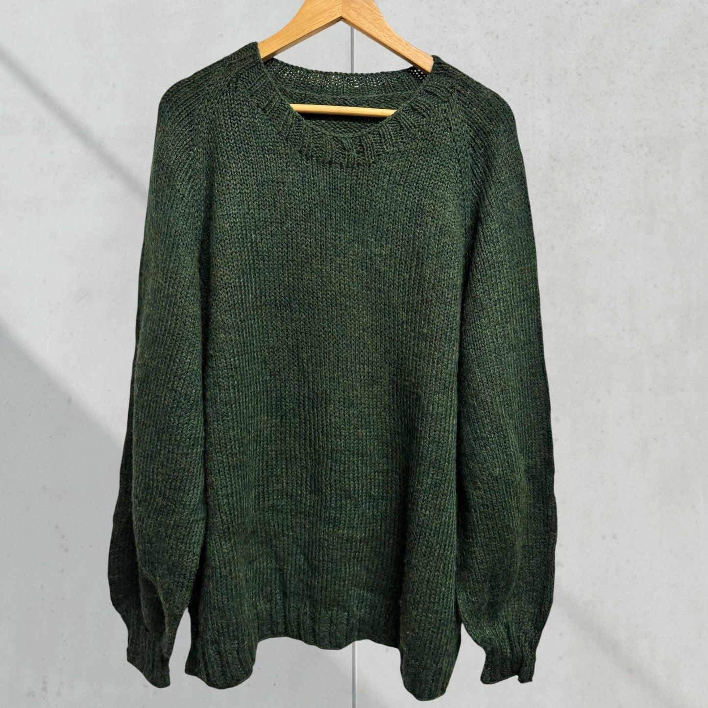 Love Green Hand Knit XXL
