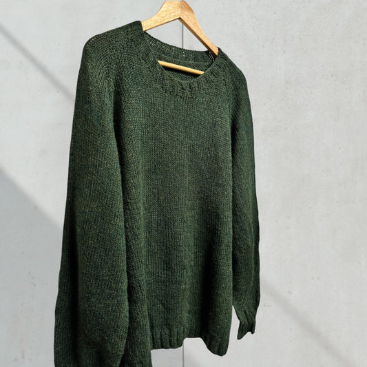 Love Green Hand Knit XXL
