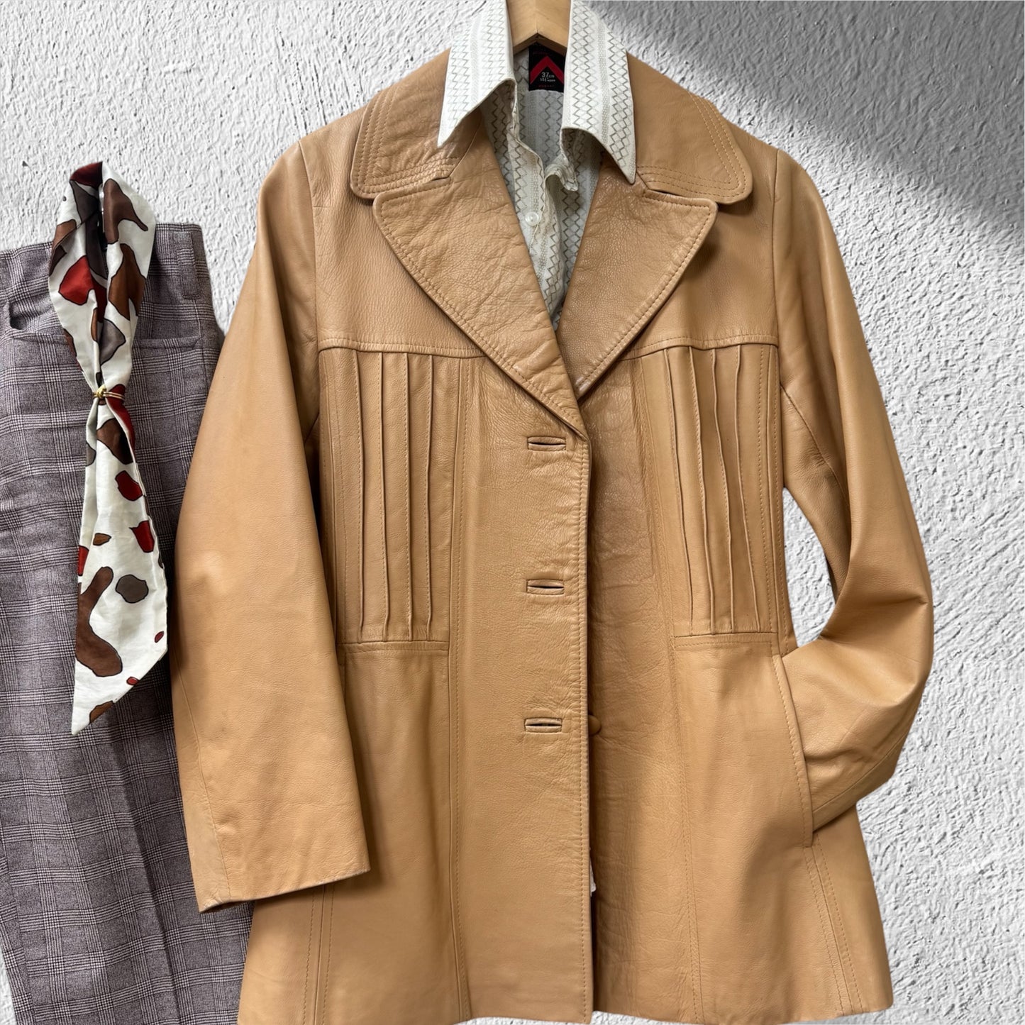 Mc Phail 70’s Leather jacket Size 12 M