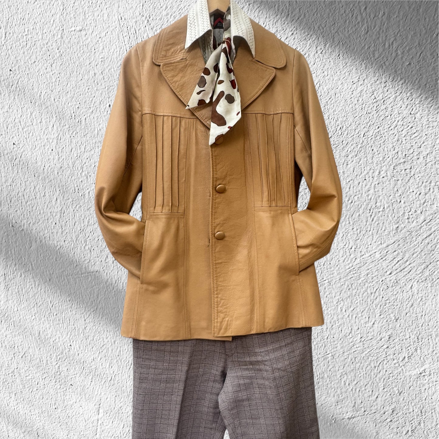 Mc Phail 70’s Leather jacket Size 12 M