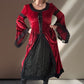 Red Velvet 80’s Whimsy Rose Dress Size 12