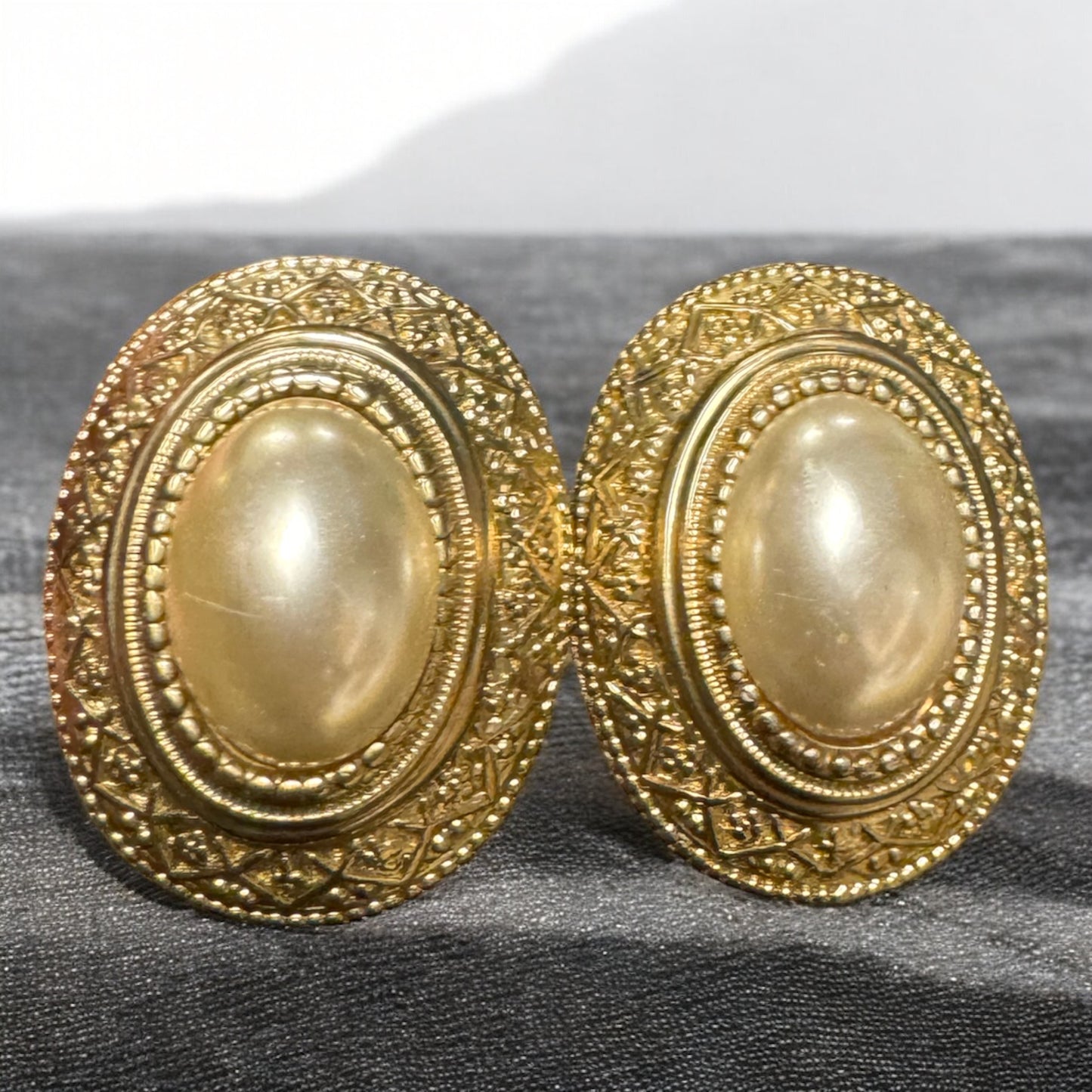 Shannon 80's Clip on Earrings
