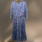 Loretta Blue Chiffon Dress Size 12