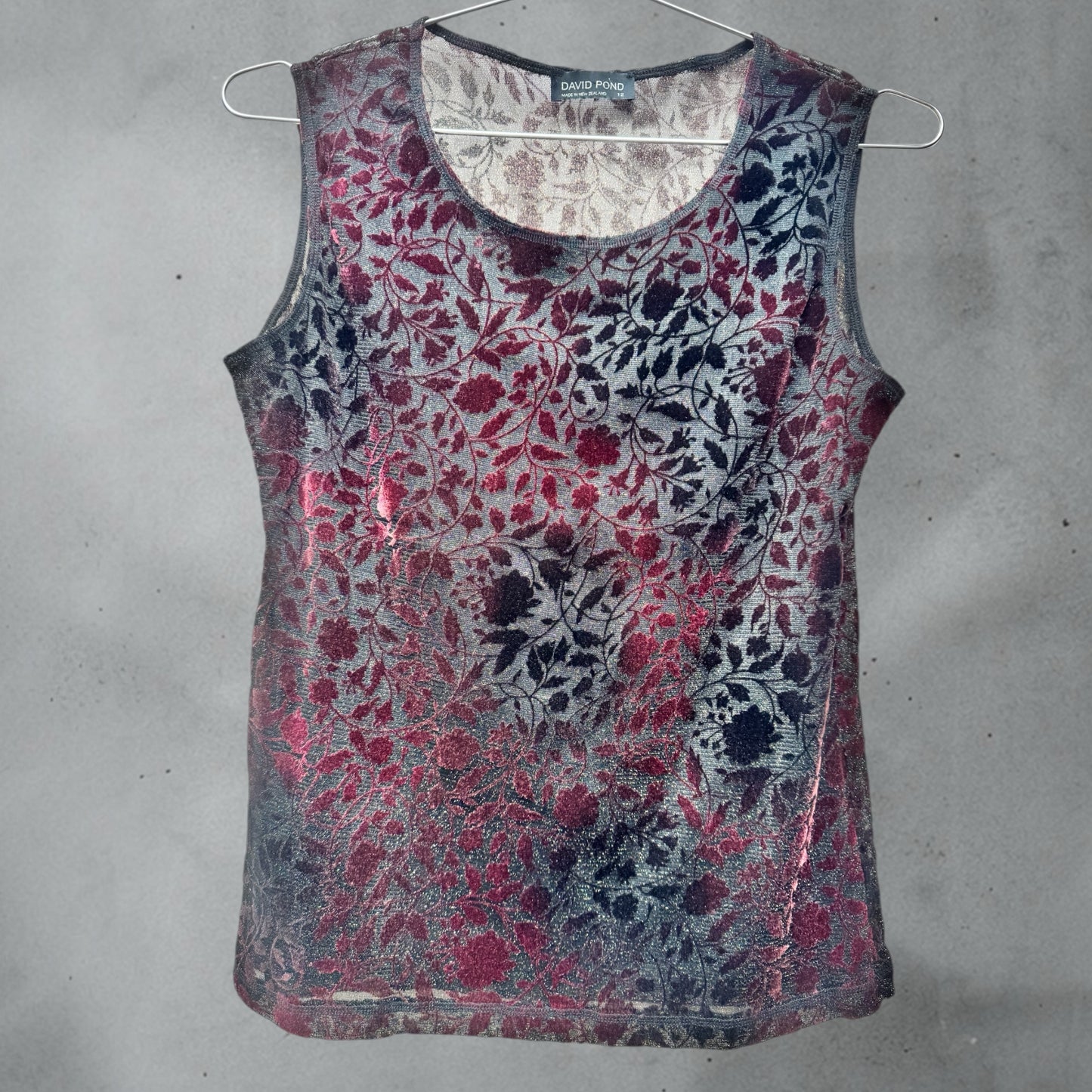 Frankie Velvet Top Size  12