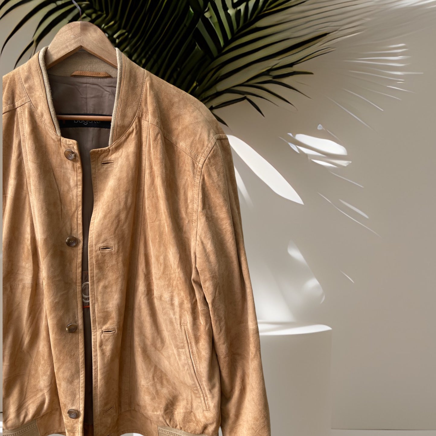 Bugatti Suede Bomber Jacket Size Large