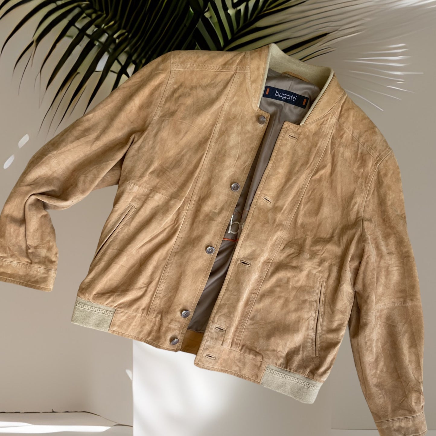 Bugatti Suede Bomber Jacket Size Large
