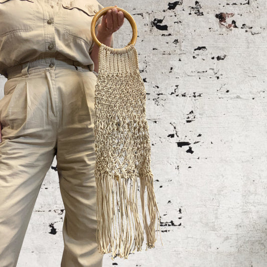 Vintage Macrame Handbag