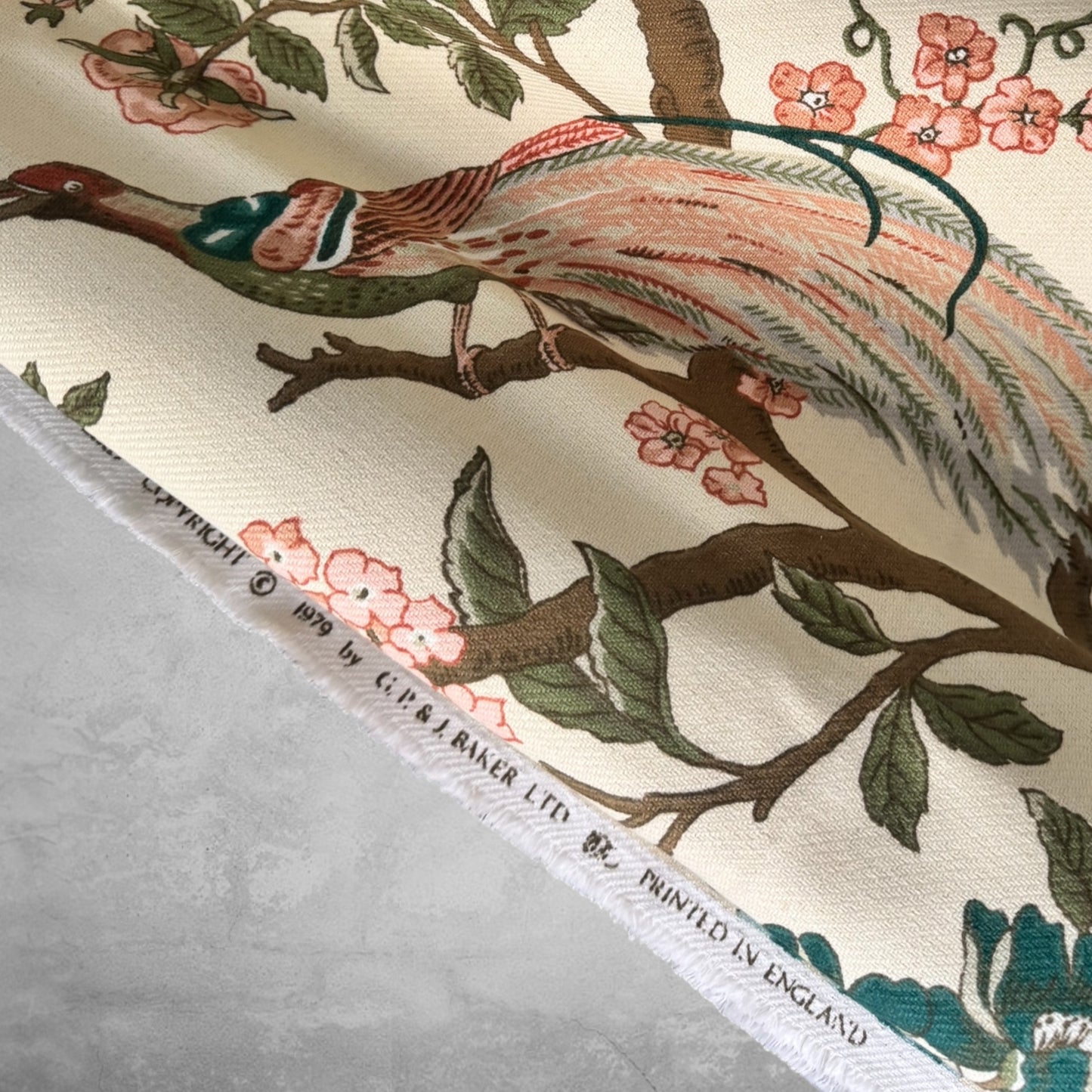 Paradise Bird Vintage Fabric