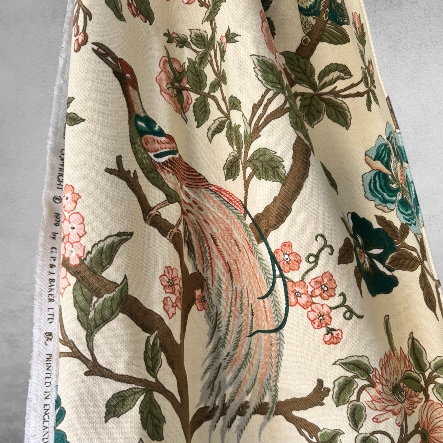 Paradise Bird Vintage Fabric