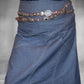 Campomaggi Italian Studded Leather Wrap Belt Size L