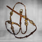 Campomaggi Italian Studded Leather Wrap Belt Size L
