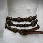 Campomaggi Italian Studded Leather Wrap Belt Size L