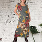 Hibiscus Bias Cut Dress Size 12 -14