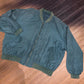Koda Dark Green Silk Bomber Jacket Size XXL