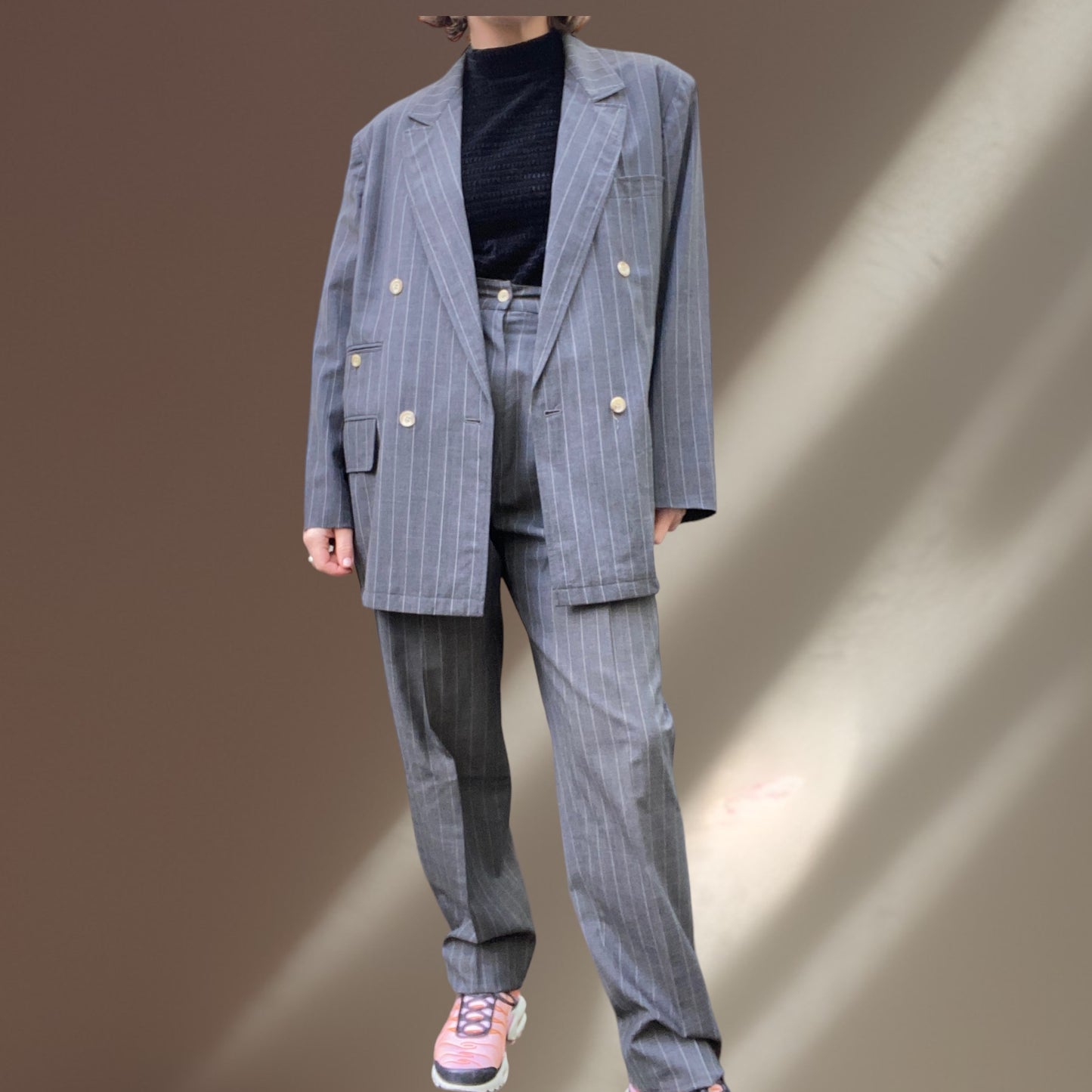 Obi Grey Pinstripe Suit Size 8