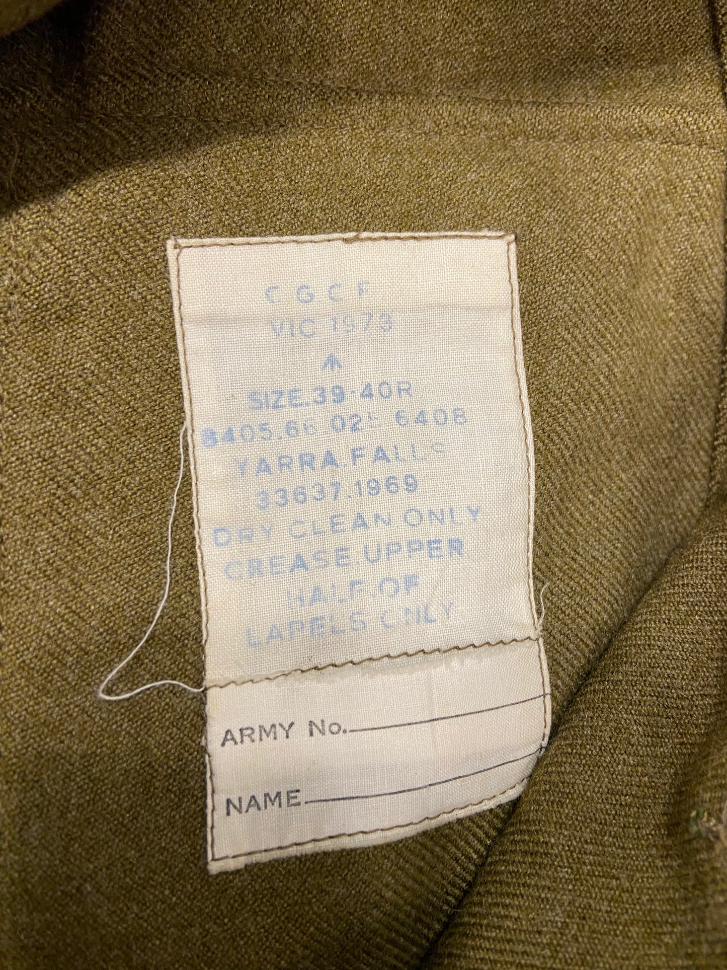 Nate Khaki Jacket Size 12-14