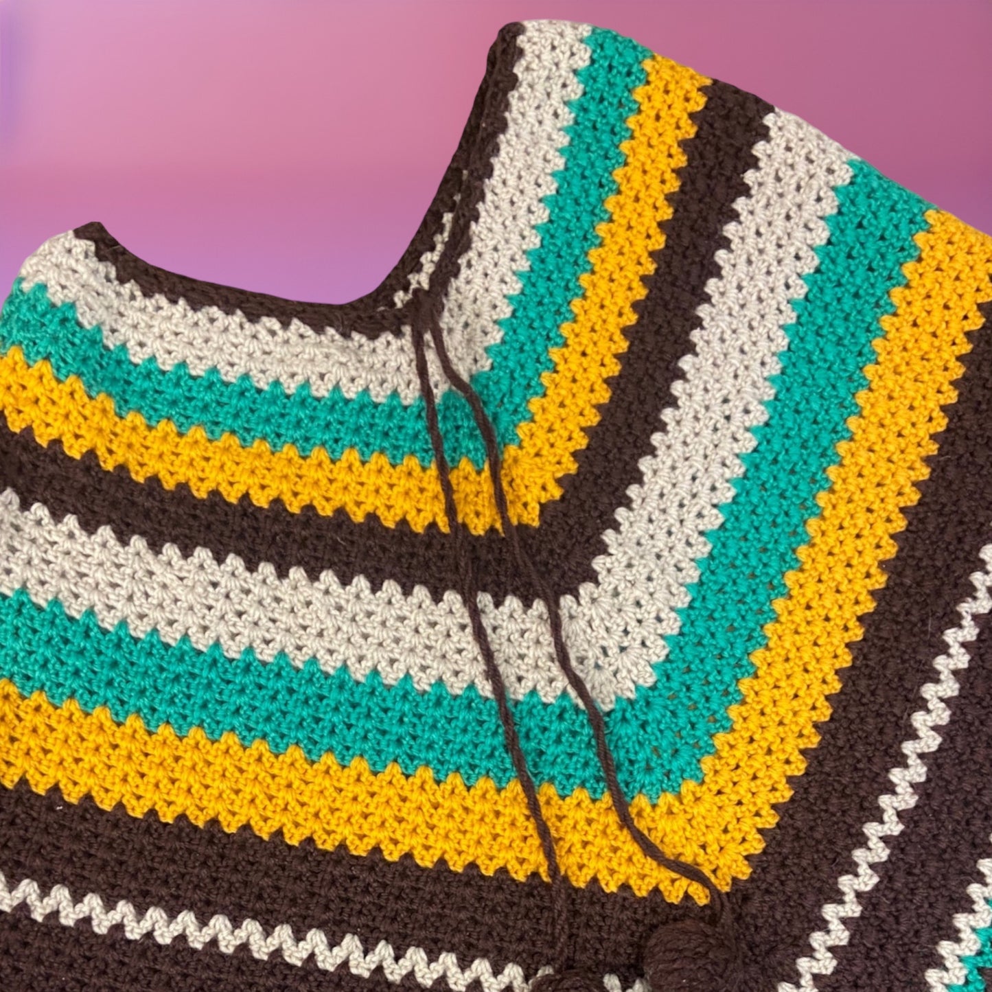 Quill 70's Crochet Poncho