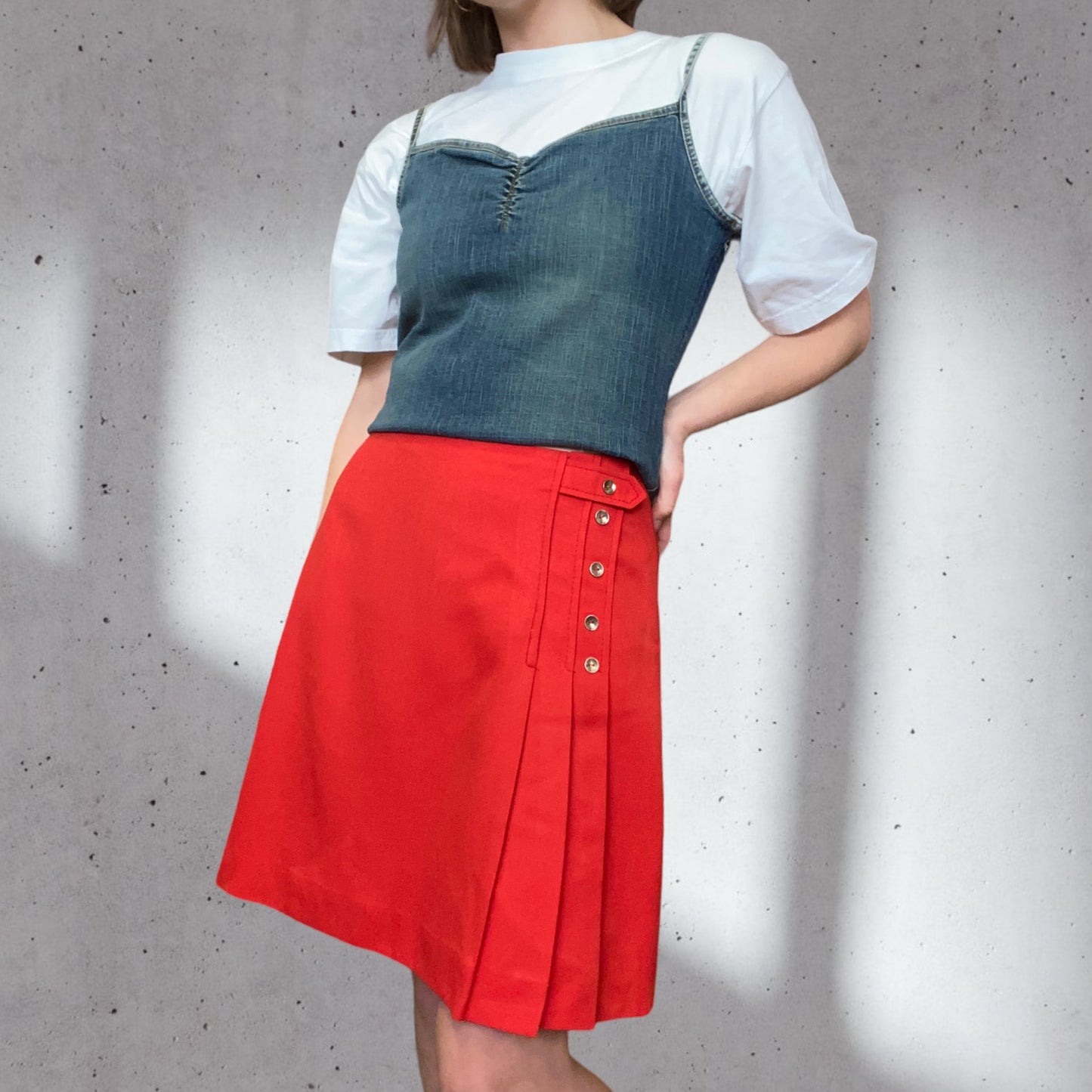 Susana Pleated Mini Skirt Size 10