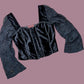 Geraldine Velvet crop Size 10/12