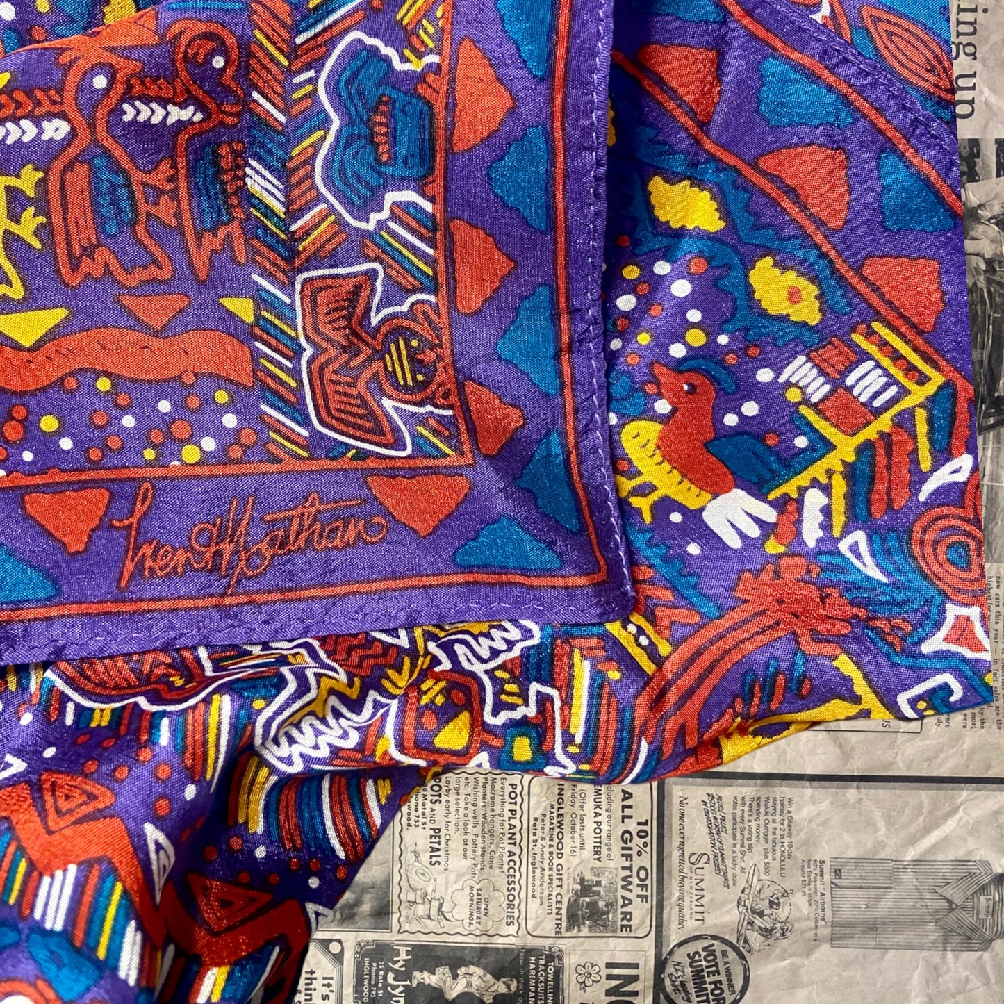 Aztec Silk Scarf