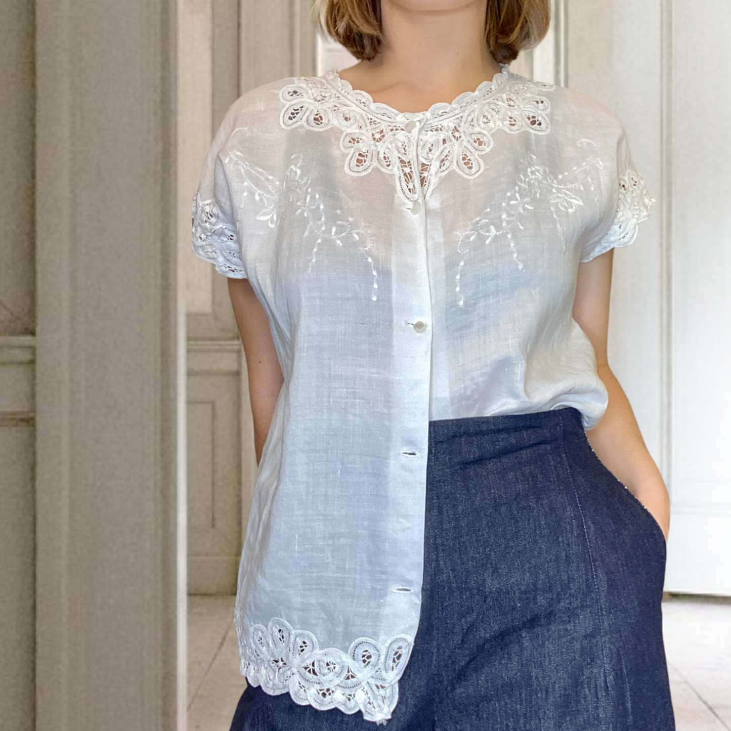 Verity Battenberg Blouse Size 10-12