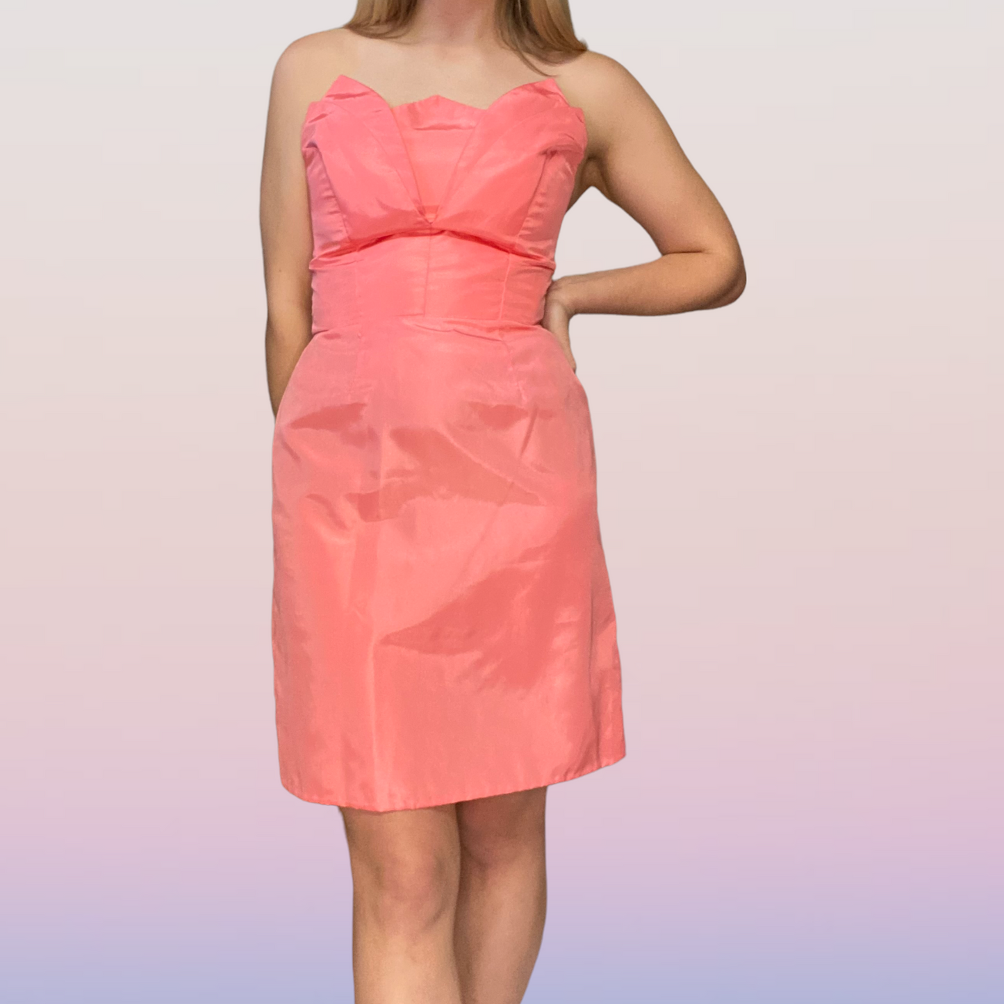 Peachy Princess Prom Dress Size 6-8