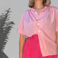 Belle Pink Striped Blouse Size 10-12