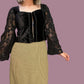 Geraldine Velvet crop Size 10/12