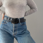 Black Leather Belt