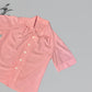 Belle Pink Striped Blouse Size 10-12